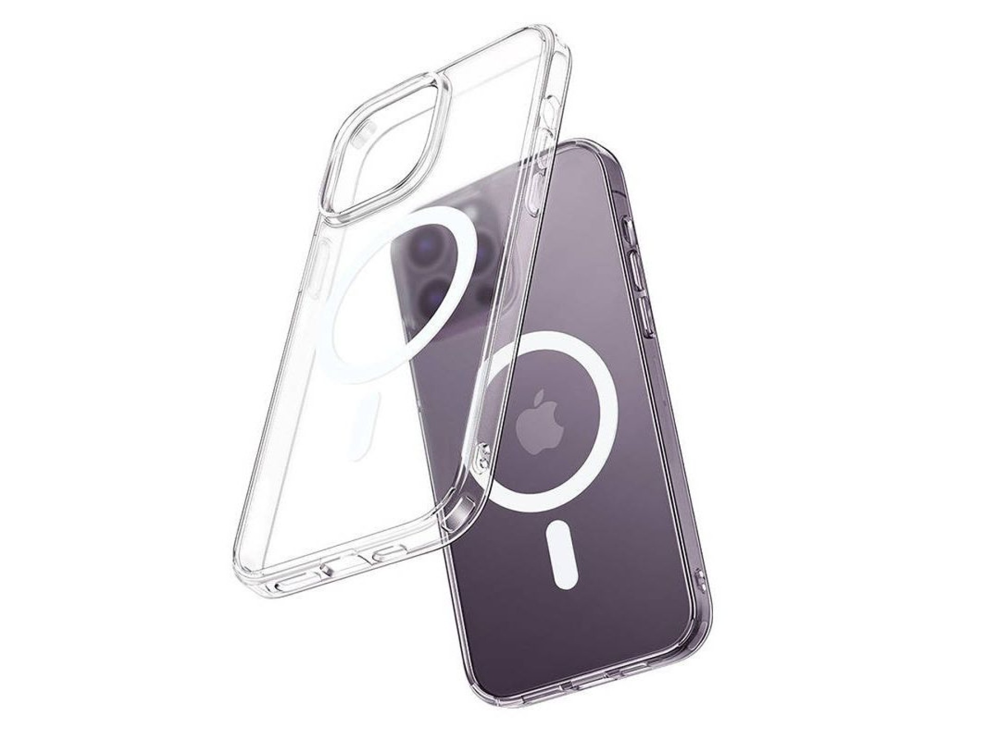 Funda magnética McDodo Crystal para iPhone 14 Pro Max (transparente)