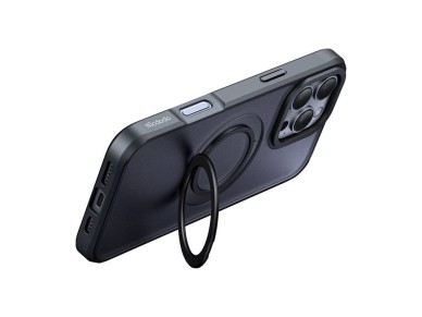 Funda McDodo PC-4932 MagSafe para iPhone 16 Pro con soporte (negra) Funda McDodo PC-4932 MagSafe para iPhone 16 Pro con soporte (negra)