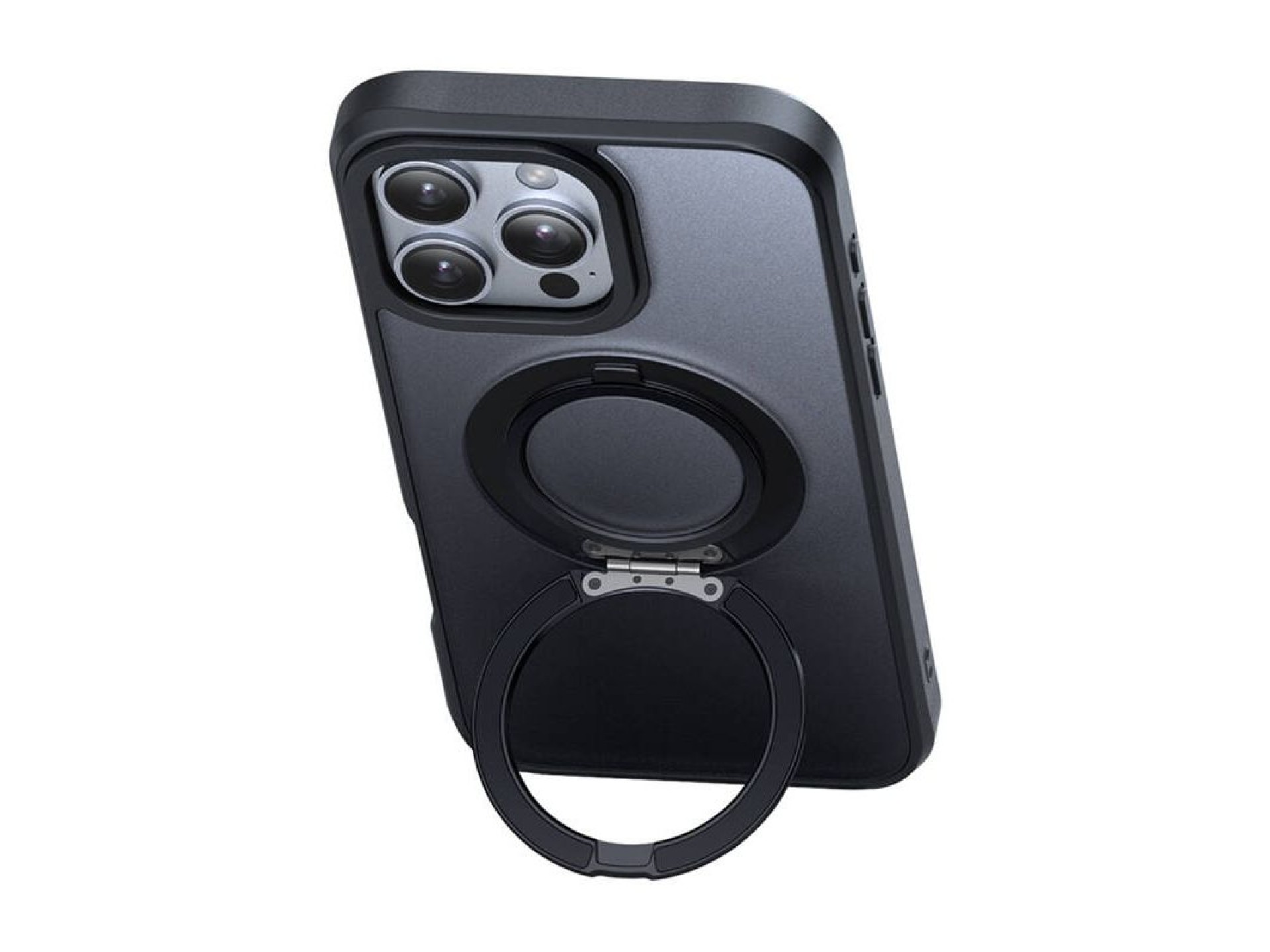McDodo PC-4933 MagSafe case for iPhone 16 Pro Max with stand (black)