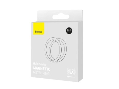 Set de pegatinas Baseus HALO para soporte magn�tico de placas redondas negras 2 uds.
