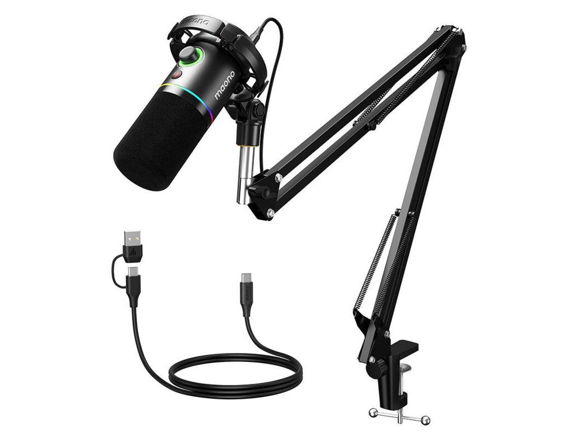 Micrófono dinámico Maono PD200XS (negro)
