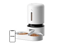 Dispensador de comida Petlibro Granary con doble cuenco 5L (blanco)