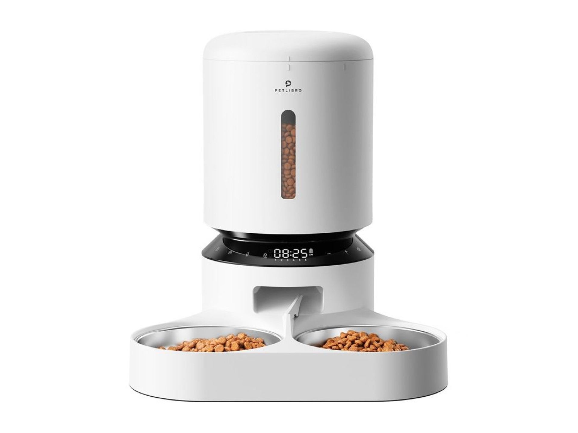 Dispensador de comida Petlibro Granary con doble cuenco 5L (blanco)