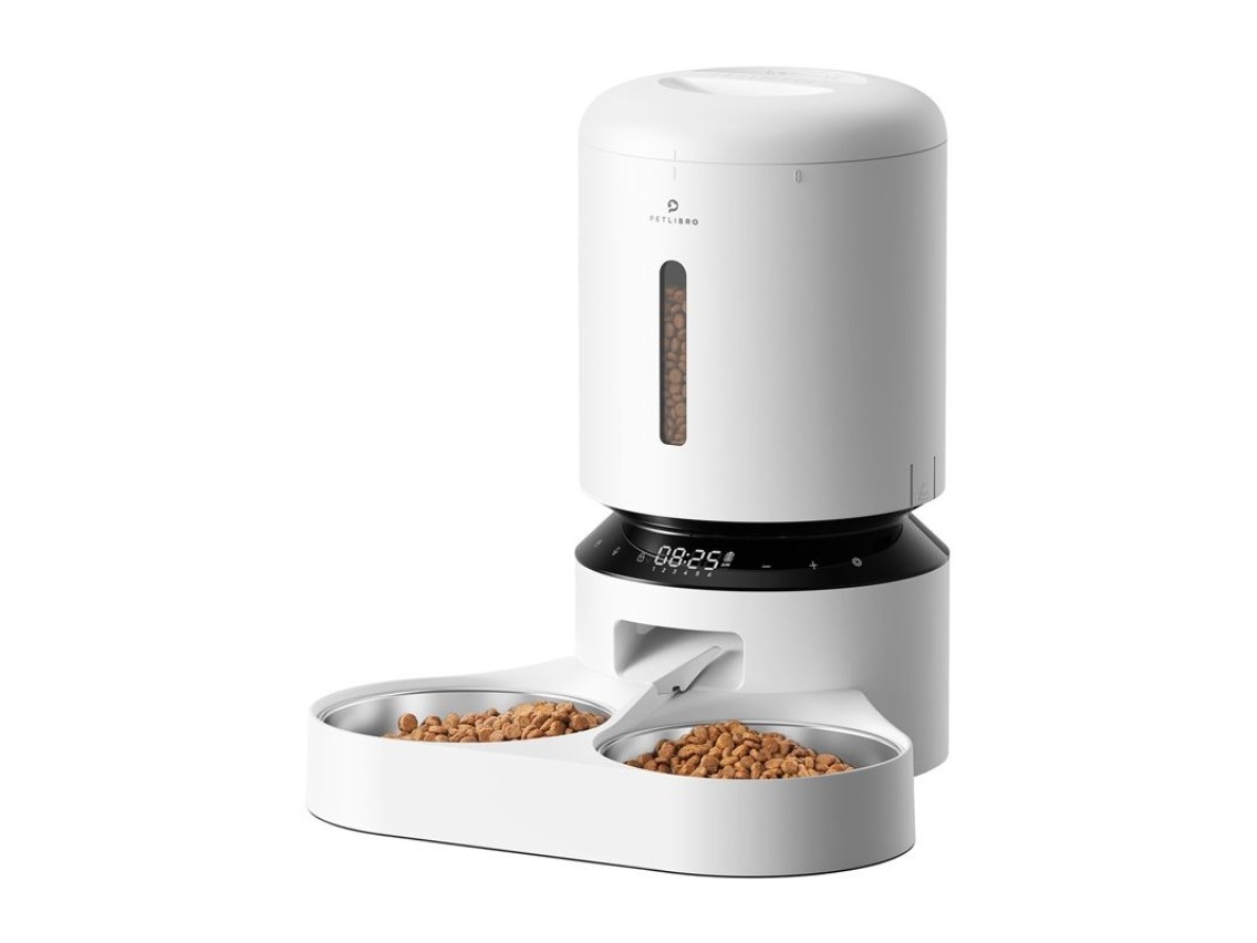 Dispensador de comida Petlibro Granary con doble cuenco 5L (blanco)