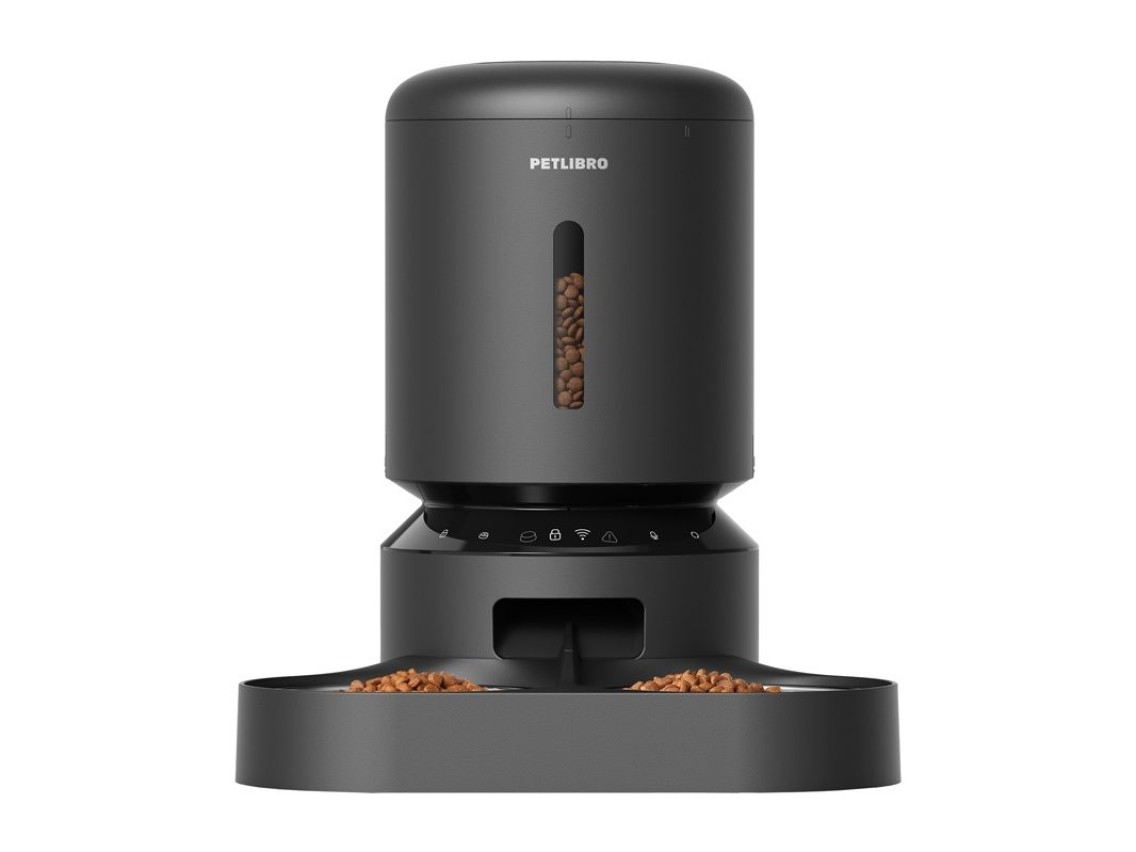 Dispensador de comida Petlibro Granary con doble cuenco, Wifi, 5 l (negro)