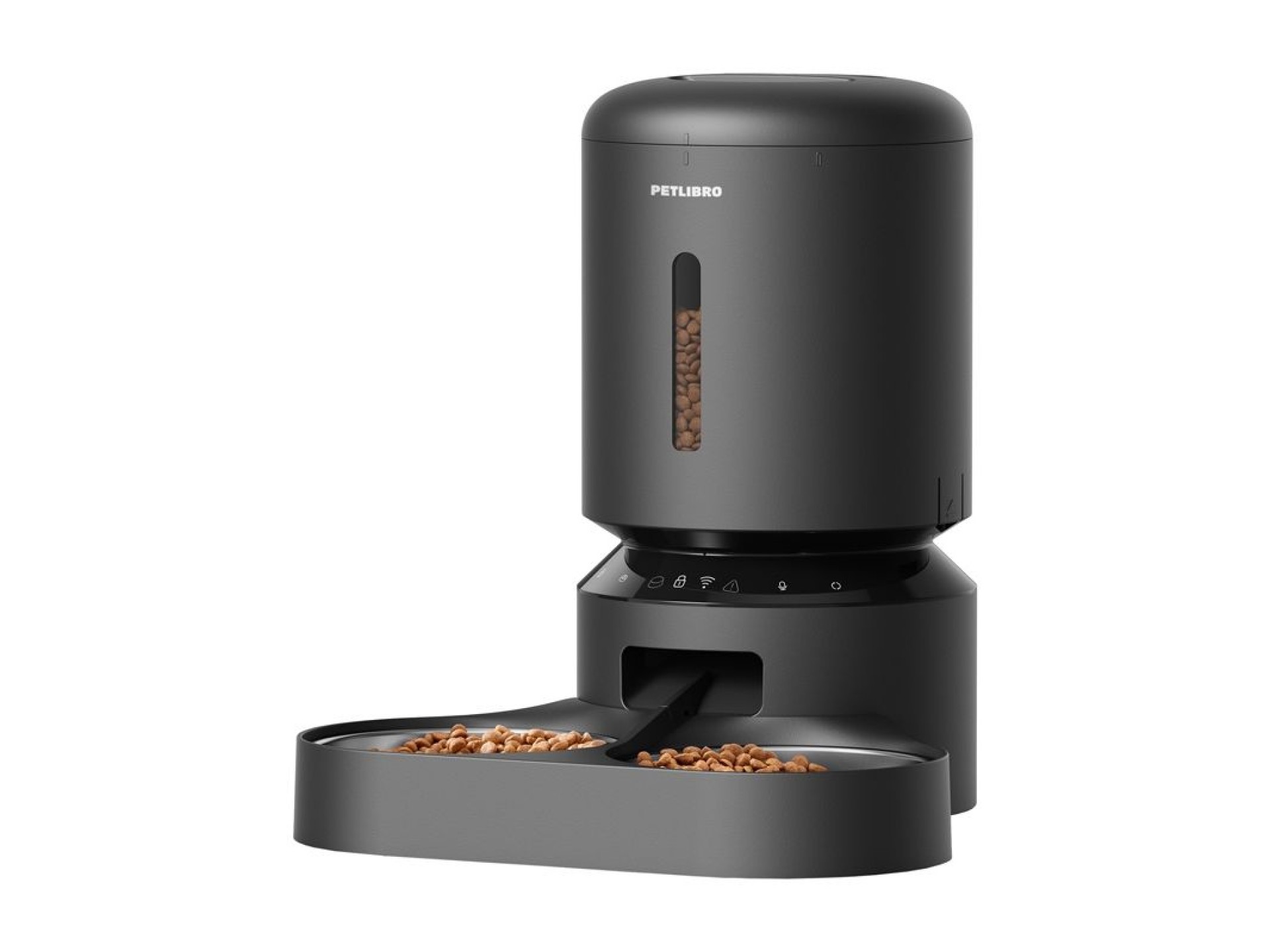 Dispensador de comida Petlibro Granary con doble cuenco, Wifi, 5 l (negro)