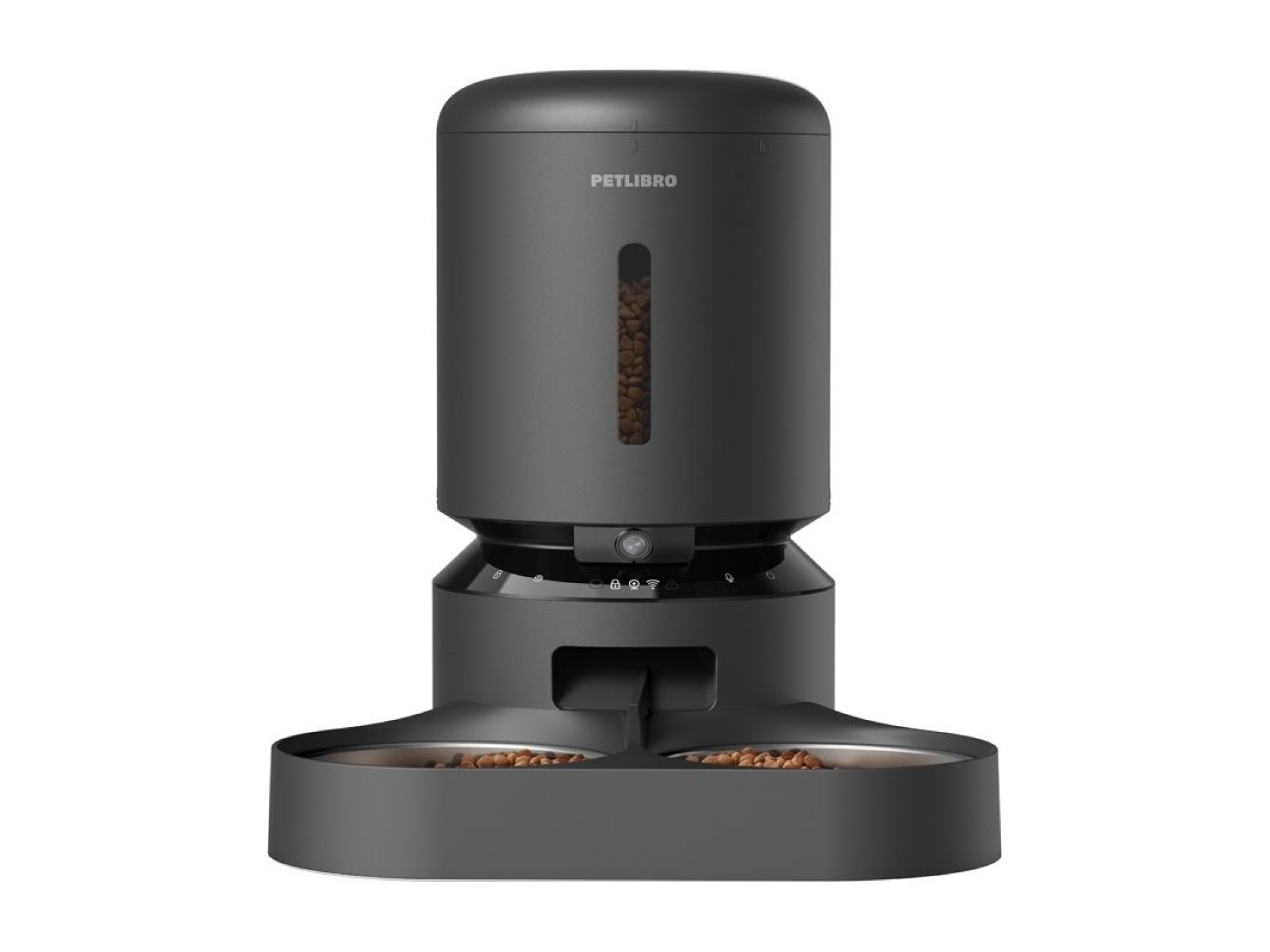 Petlibro Granary camera food dispenser with double bowl, 5L (black)