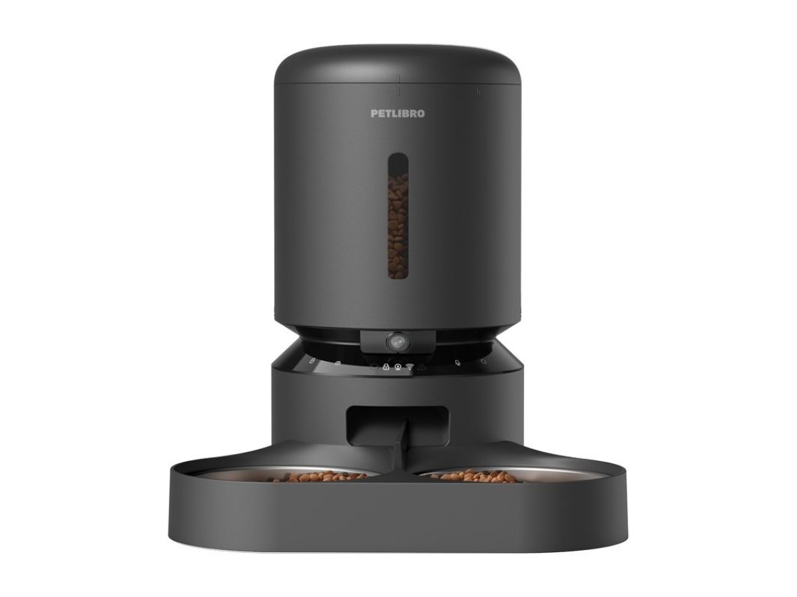 Petlibro Granary camera food dispenser with double bowl, 5L (black)
