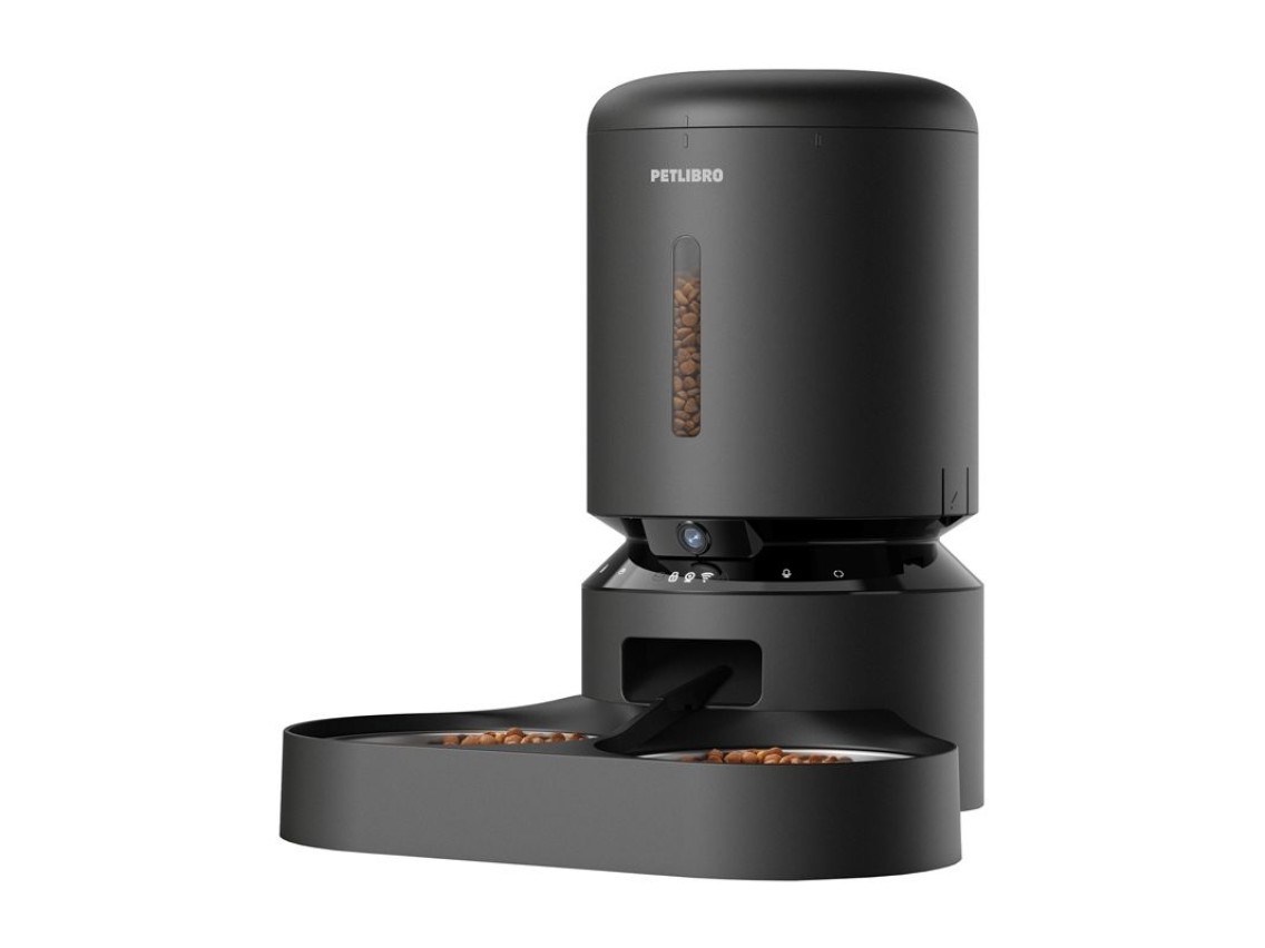 Petlibro Granary camera food dispenser with double bowl, 5L (black)