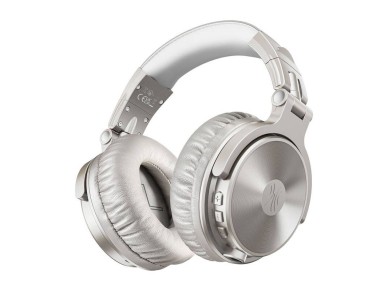 Fones de ouvido sem fio Oneodio Pro C (prata)
