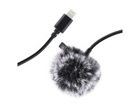 Microfone de lapela Jack Puluz com clipe PU426, cabo de 1,5 m e conector Lightning de 3,5 mm. Microfone de lapela Jack Puluz com clipe PU426, cabo de 1,5 m e conector Lightning de 3,5 mm.