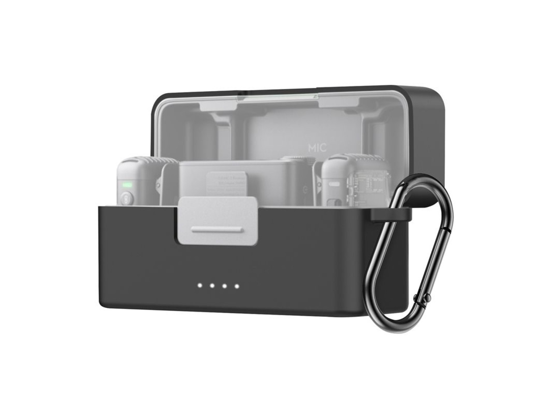 Estuche protector Puluz para DJI Mic 2 (negro)