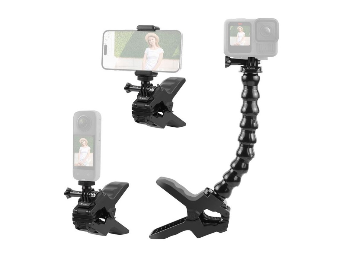 Adjustable mount for sporotome cameras Puluz with clamp