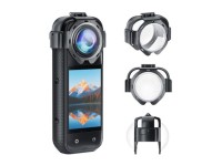 Tampas de lente Puluz para c�mera Insta360 X5 (encaixe r�pido)