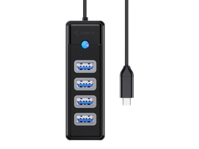 Orico HUB USB-C to 4x USB 3.0 5Gbps 0,15m Black Orico HUB USB-C to 4x USB 3.0 5Gbps 0,15m Black