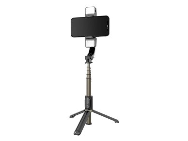 Gimbal/suporte com luz APEXEL Q08d (preto)