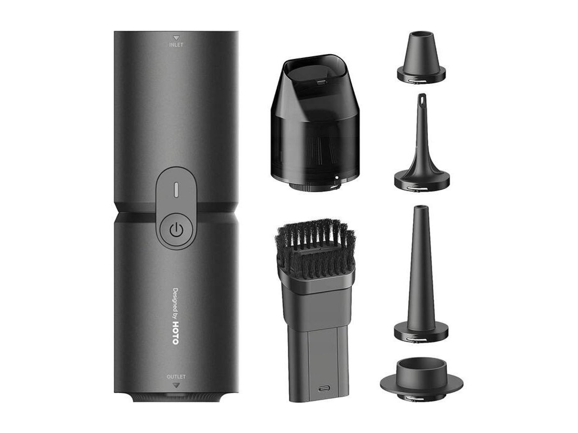 Mini aspiradora de mano y bomba de aire HOTO QWCXJ001, 1900 mAh