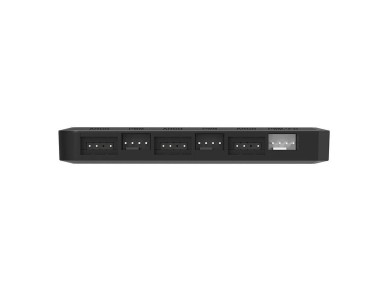 Caixa de controle de ventoinhas para computador Darkflash RC2 RGB PWM + controle remoto (preta)