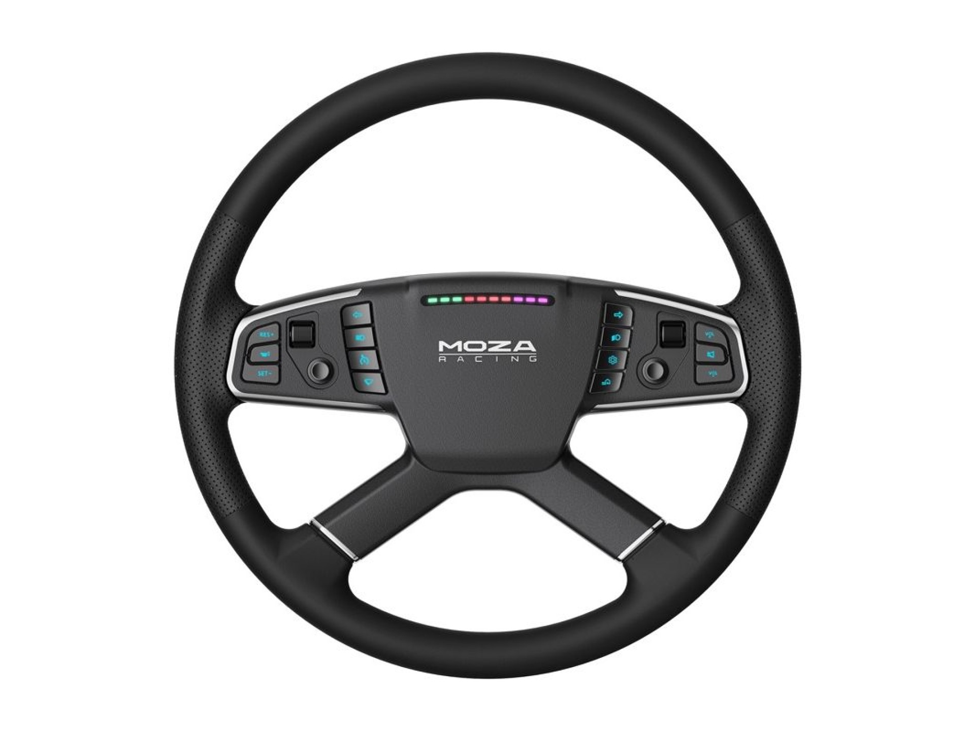 Kit de jogos - Base R5 + volante TSW para caminhão + pedais SRP-Lite + abraçadeiras Moza Racing RS07