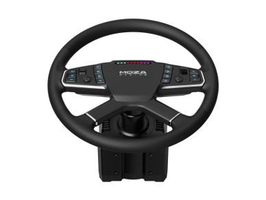 Conjunto de juego: base R5 + volante TSW para cami�n + pedales SRP-Lite + abrazaderas Moza Racing RS