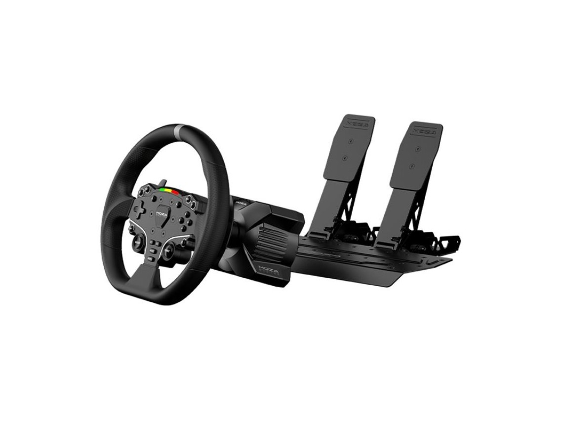 Kit de jogos - Base R3 + volante ES + pedais SRP-Lite + suportes Moza Racing R3 RS074 (PC)