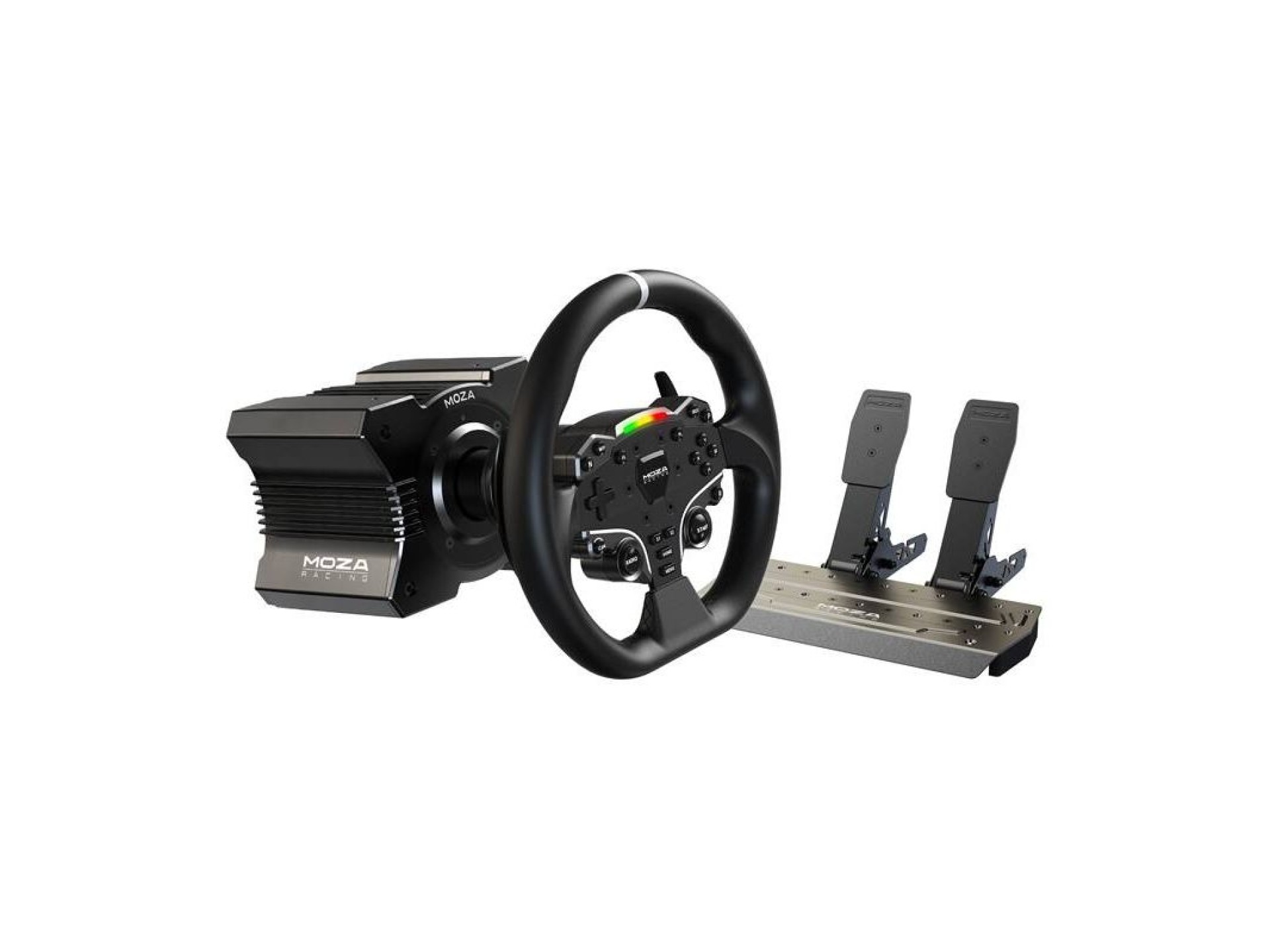 Kit de jogos - Base R5 + volante ES + pedais SRP-Lite + suportes Moza Racing R5 RS20 (PC)