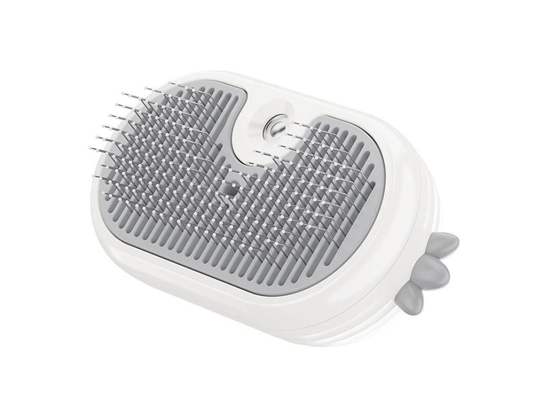 Escova a vapor Rojeco para gatos com fun��o de massagem (branca)
