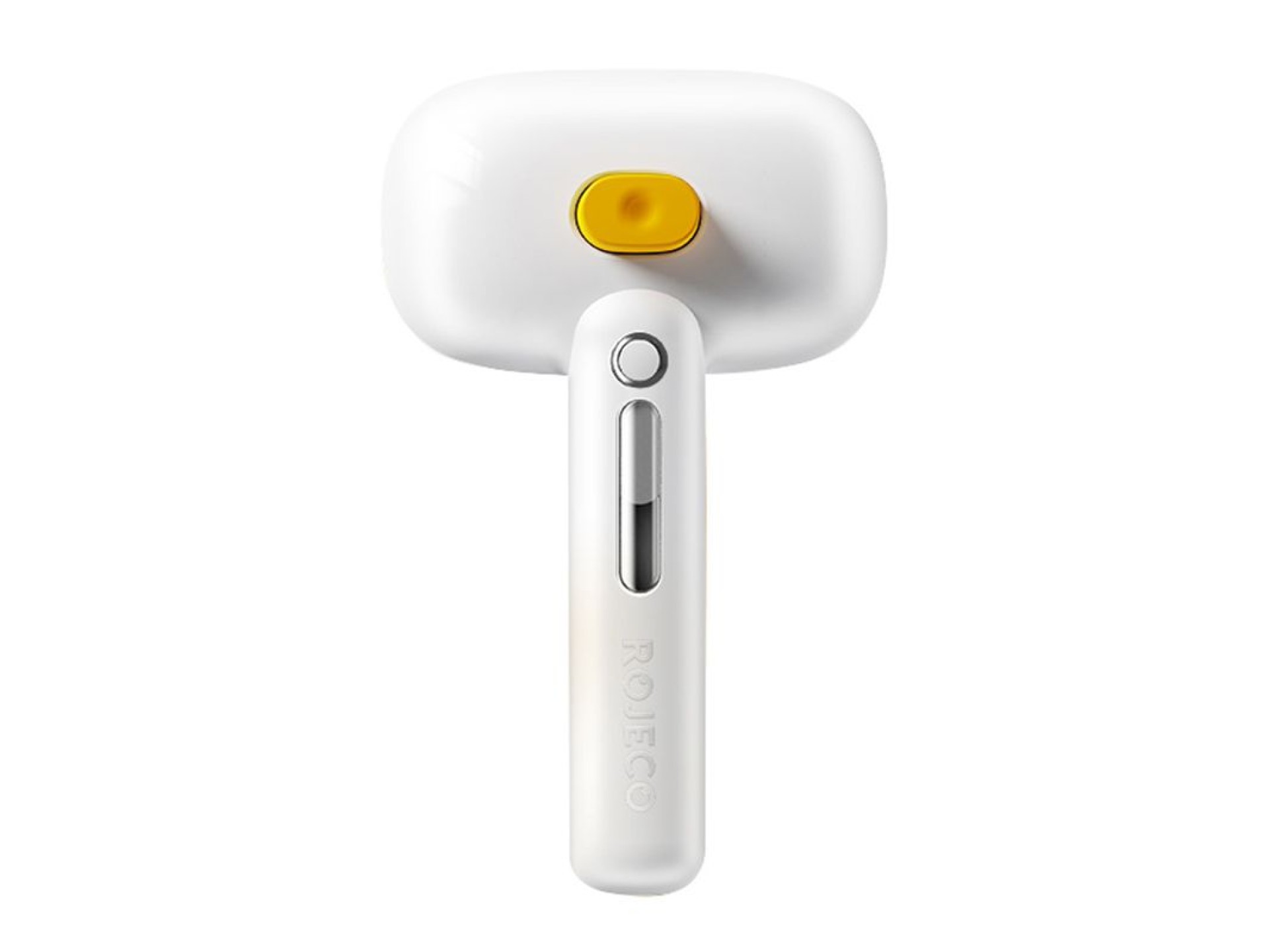 Rojeco hair grooming brush with steam function (white)
