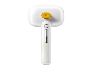 Rojeco hair grooming brush with steam function (white)