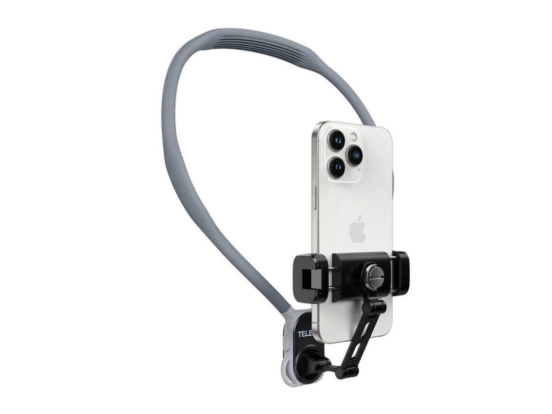 TELESIN neck mount with cell phone holder