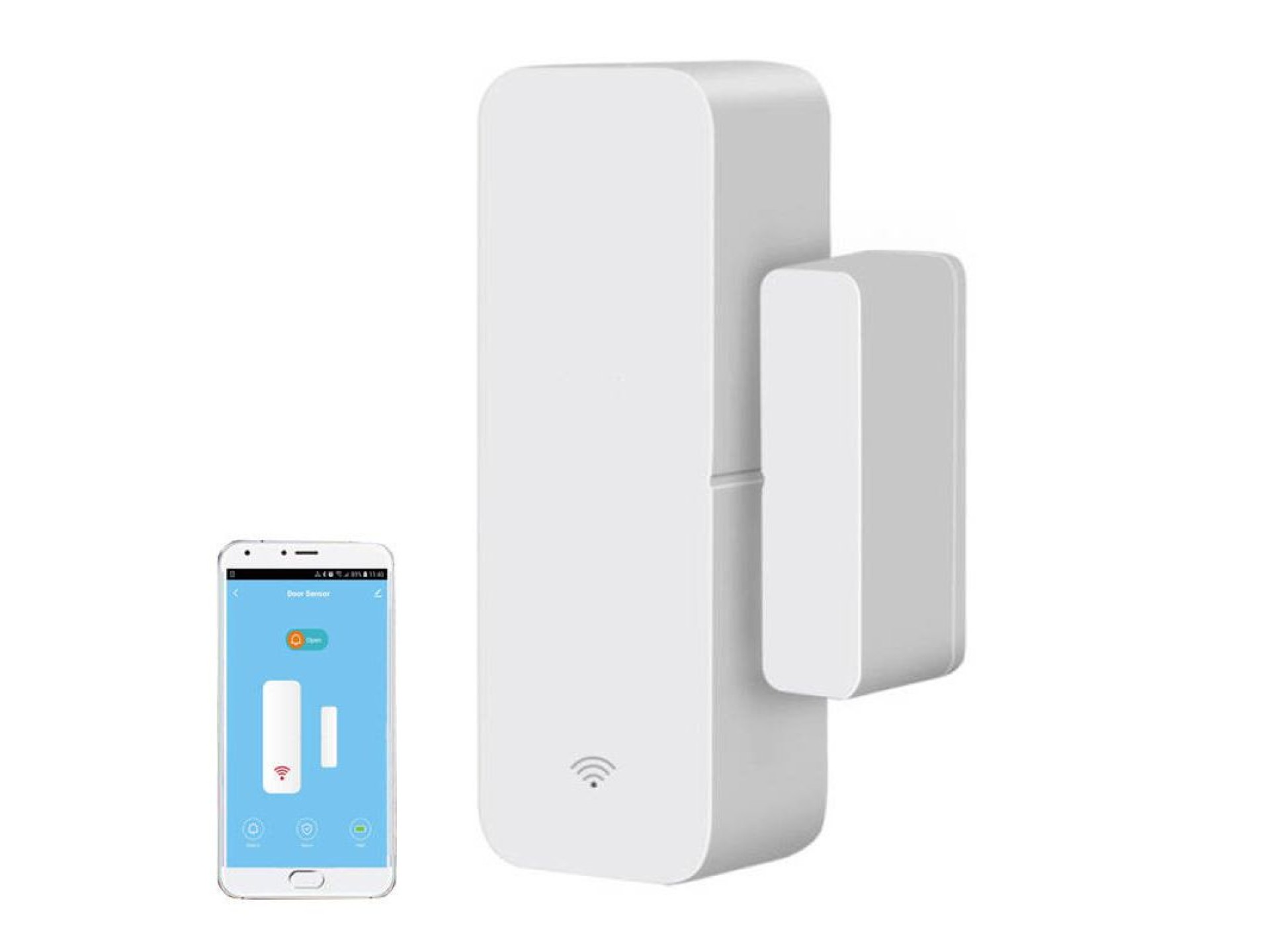 Sensor inteligente sem fio para portas/janelas WiFi Gosund S2 Tuya