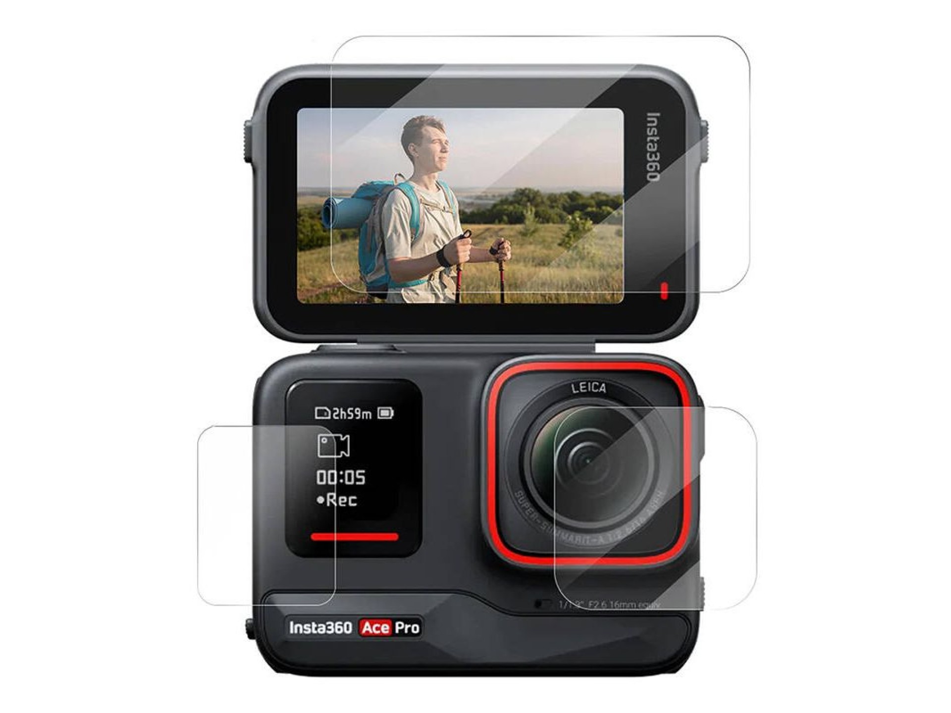 Vidrio templado TELESIN para cámara Insta360 Ace Pro / Ace