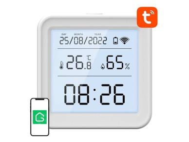 Sensor inteligente de temperatura e umidade WiFi Gosund S6 LCD Tuya