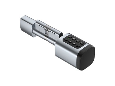 Cilindro de cerradura digital plateado Avatto SDL-V1-S90 de 90 mm