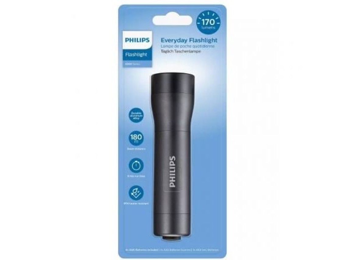 Philips SFL4001T/10 Flashlight/ 170 Lumens/ 4 AAA Batteries