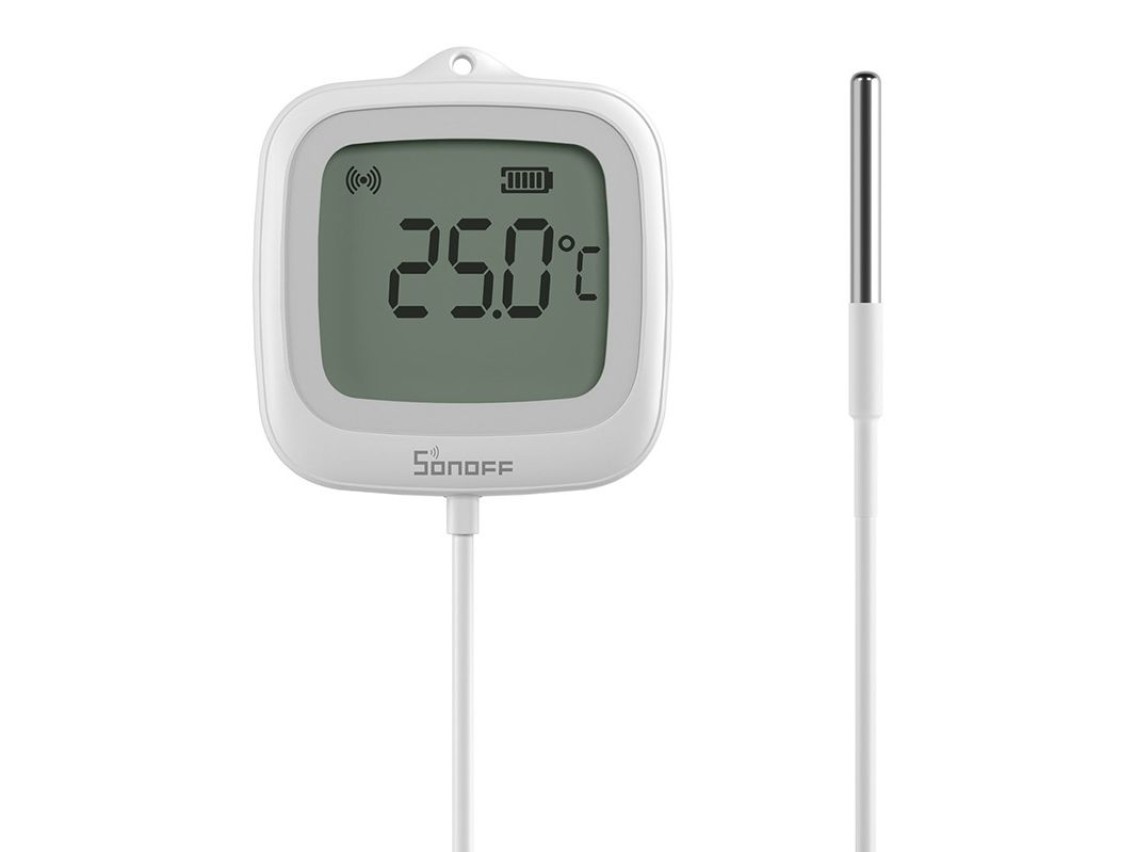 Sensor de temperatura LCD ZigBee Sonoff SNZB-02LD (con sonda)