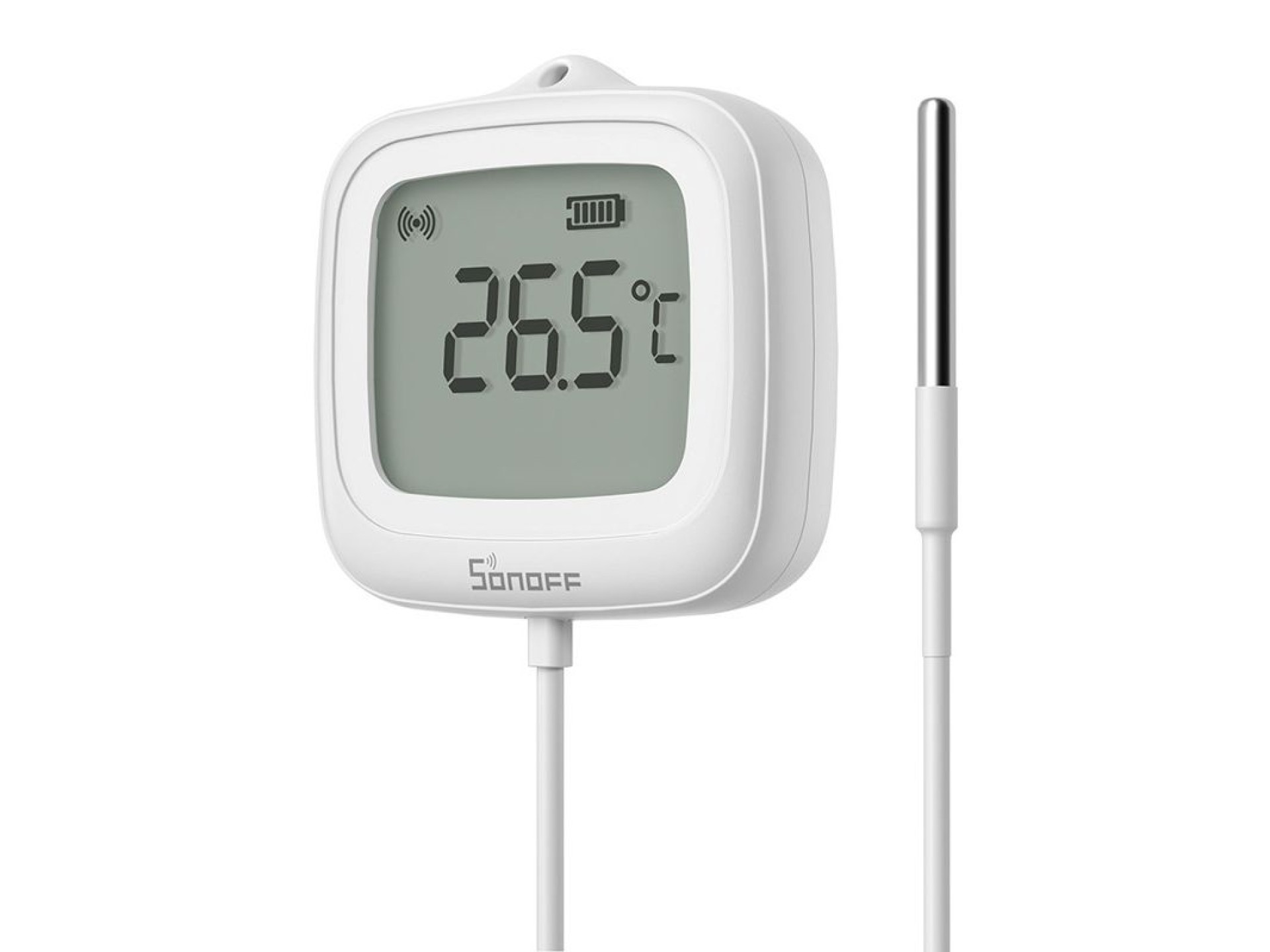 Sensor de temperatura LCD ZigBee Sonoff SNZB-02LD (con sonda)