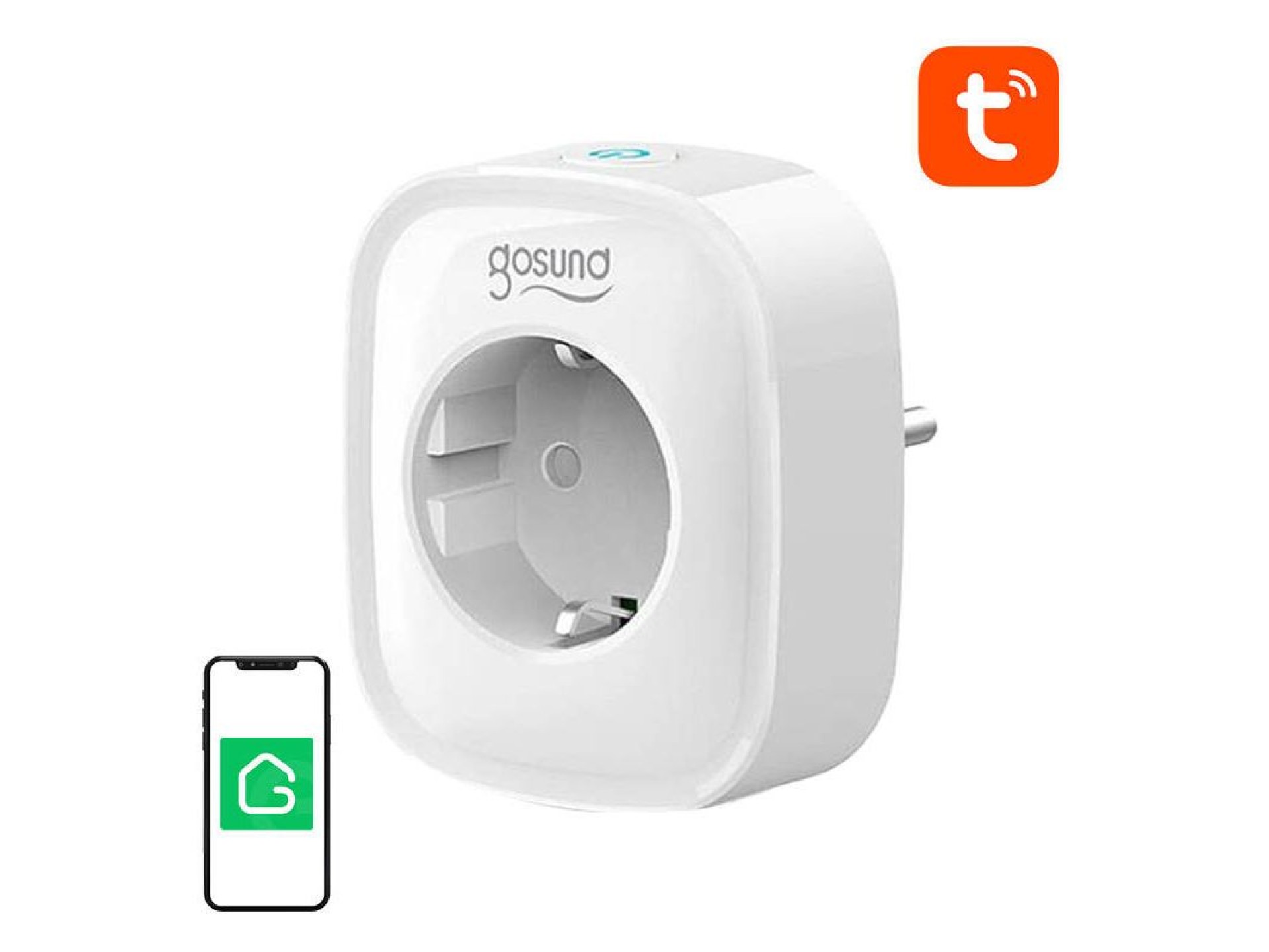 Enchufe inteligente WiFi Gosund SP1 E/F-unischuko, Tuya
