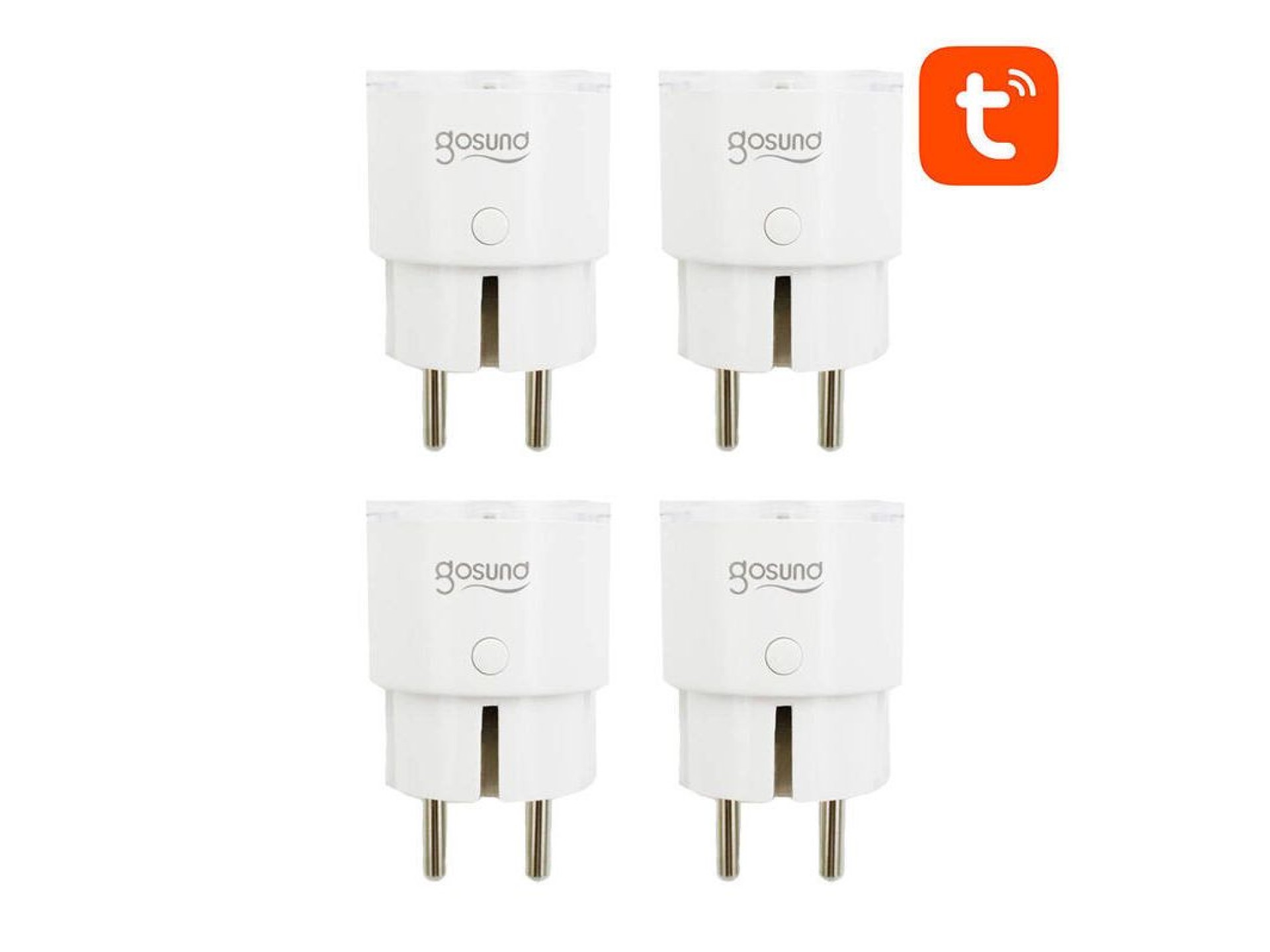 Enchufe inteligente WiFi Gosund SP111 3680W 16A, Tuya (paquete de 4)