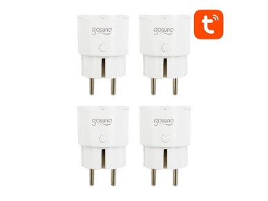 Enchufe inteligente WiFi Gosund SP111 3680W 16A, Tuya (paquete de 4)