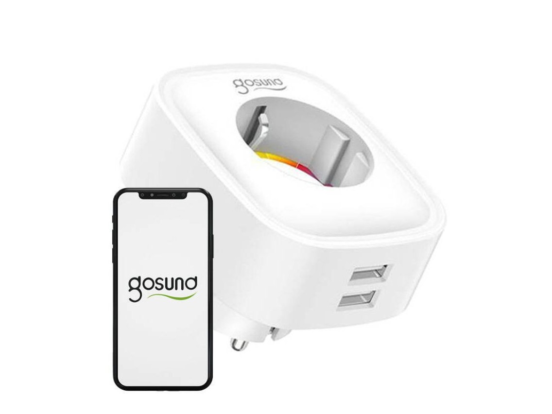 Plugue inteligente WiFi Gosund SP112 2xUSB, 16A, Tuya