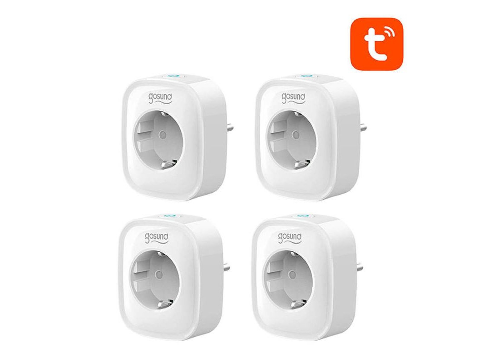 Enchufe inteligente WiFi Gosund SP1 (paquete de 4) Tuya