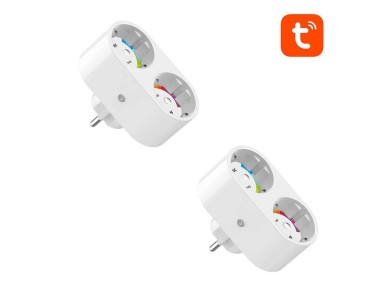 Enchufe inteligente WiFi dual Gosund SP211, 2 piezas, 3500 W (paquete de dos) Tuya