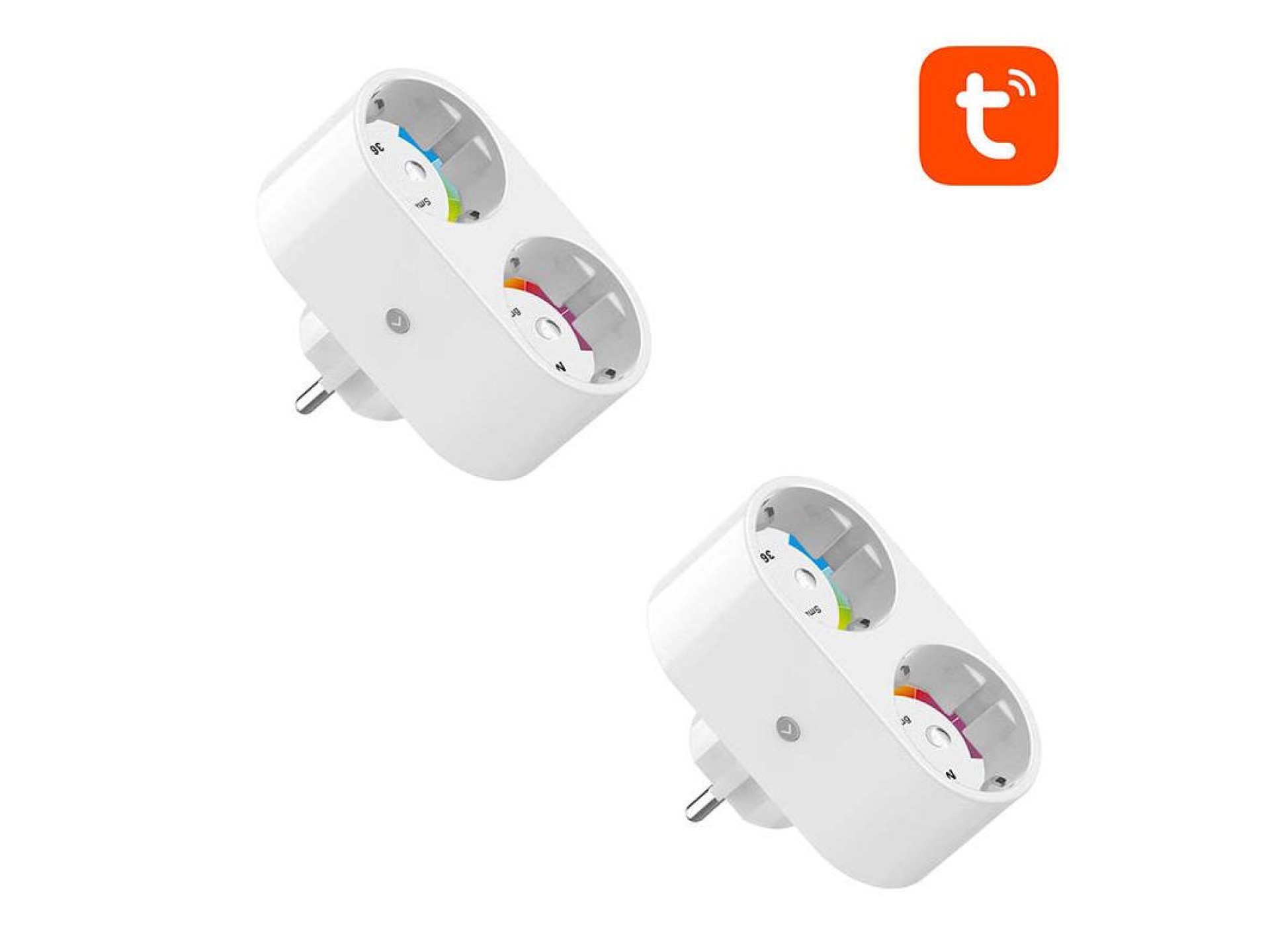 Tomada inteligente Wi-Fi dupla Gosund SP211, 2 peças 3500 W (pacote com duas) Tuya