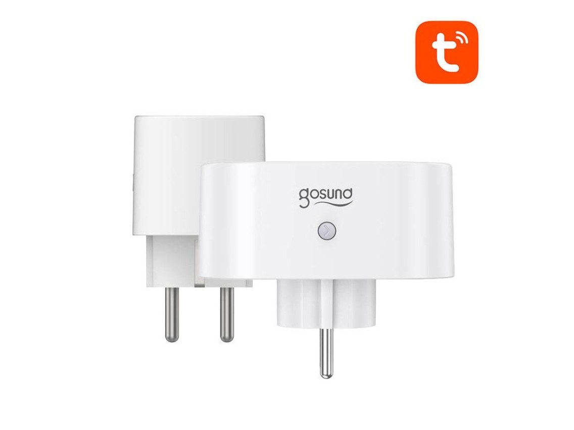 Tomada inteligente Wi-Fi dupla Gosund SP211, 2 pe�as 3500 W (pacote com duas) Tuya