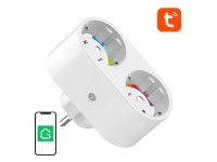 Enchufe inteligente dual WiFi Gosund SP211 3500W, Tuya