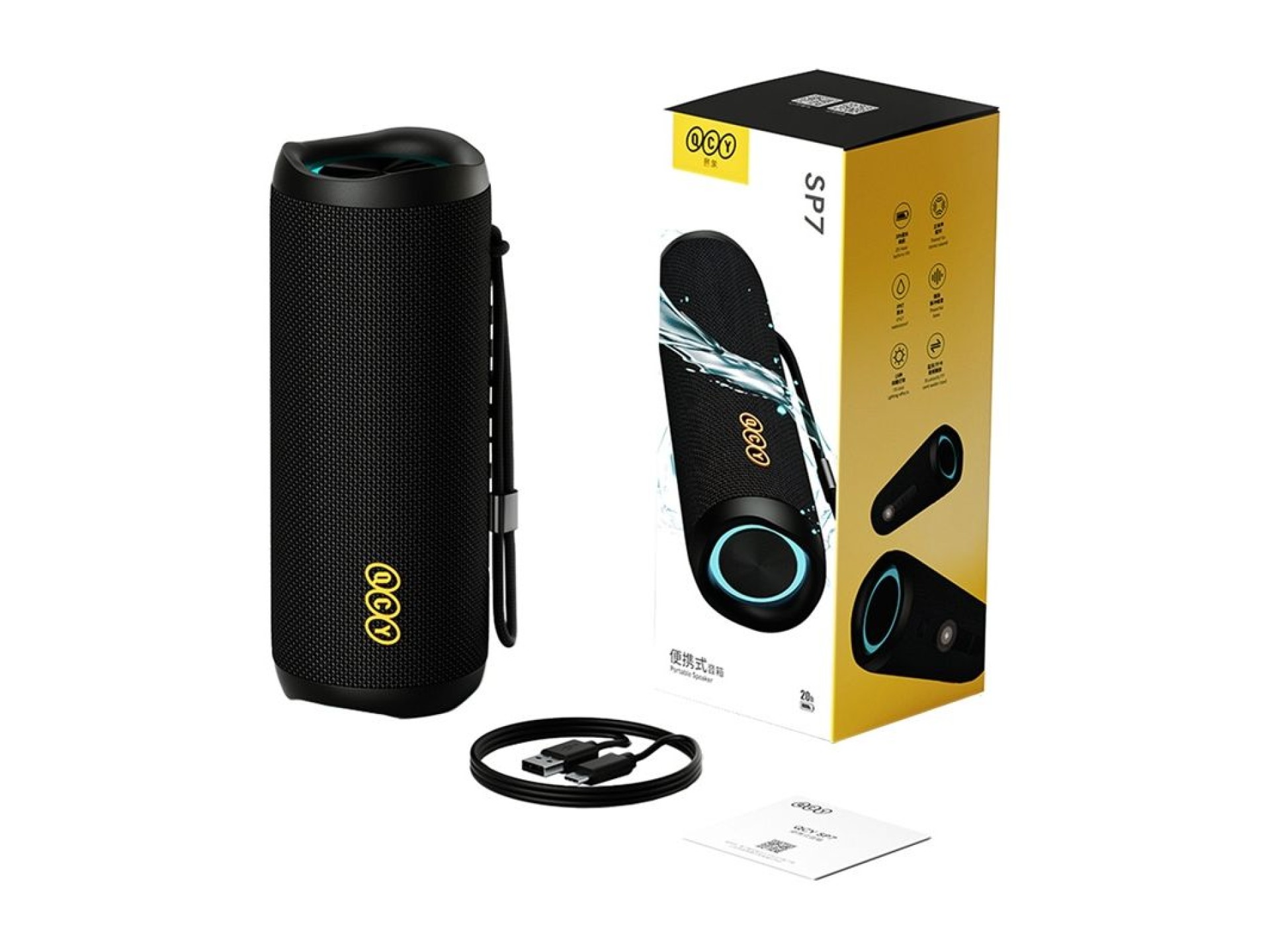 Alto-falante sem fio QCY SP7 (preto)