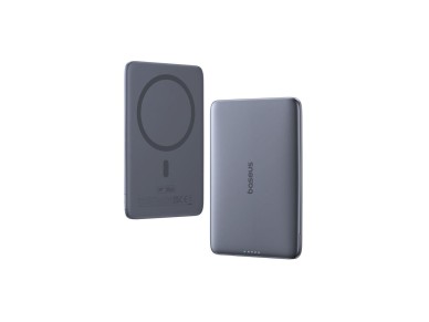 Banco de energ�a magn�tico Baseus PicoGo AM41 de 5000 mAh y 20 W, ultrafino, con cable USB-C de 60 W