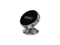 Suporte magnético para carro WIWU CH003 preto colado Suporte magnético para carro WIWU CH003 preto colado
