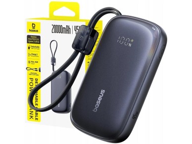 Baseus Powerbank EnerFill FC21 Qpow 3 Ultra 20000mAh 22.5W con pantalla LCD y cable negro